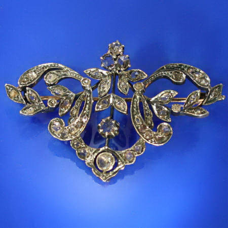 Victorian rose cut diamond brooch (image 2 of 5)